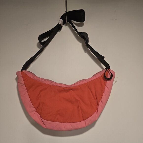 FP Movement by Free People Pink Nothin But Net Sling Belt Bag Crossbody Purse - Picture 9 of 10